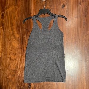 Lululemon racer back gray tank.